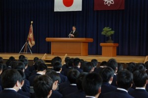 校長先生の式辞です。
